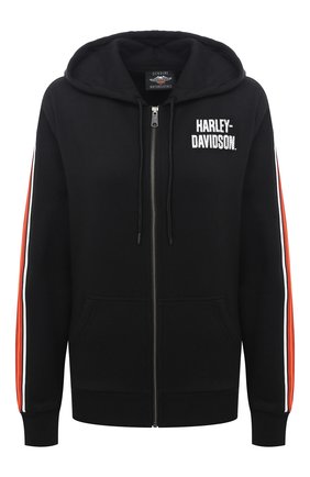 Женский хлопковая толстовка general motorclothes HARLEY-DAVIDSON черного цвета по цене 14950 руб., арт. 99111-20VW | Фото 1 Женский хлопковая толстовка general motorclothes HARLEY-DAVIDSON черного цвета, арт. 99111-20VW | Фото 1