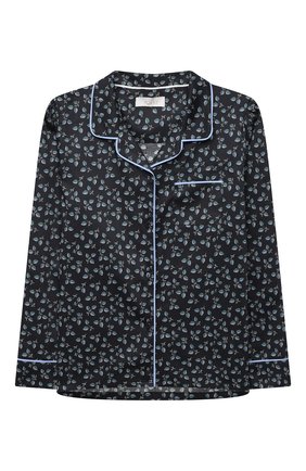 Детская хлопковая пижама LITTLE YOLKE черного цвета по цене 7995 руб., арт. SS21-12C-LE-DE/9-12Y | Фото 2 Детская хлопковая пижама LITTLE YOLKE черного цвета, арт. SS21-12C-LE-DE/9-12Y | Фото 2