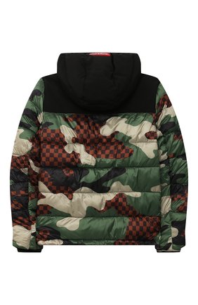 Детский куртка с капюшоном SPRAYGROUND черного цвета по цене 21100 руб., арт. 20AISPY394 | Фото 2 Детский куртка с капюшоном SPRAYGROUND черного цвета, арт. 20AISPY394 | Фото 2