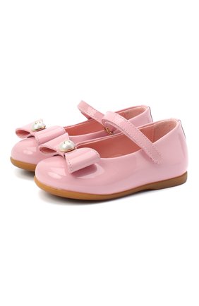 Детские кожаные балетки DOLCE & GABBANA розового цвета по цене 19950 руб., арт. D20068/A1328 | Фото 1 Детские кожаные балетки DOLCE & GABBANA розового цвета, арт. D20068/A1328 | Фото 1 (Материал внутренний: Натуральная кожа)