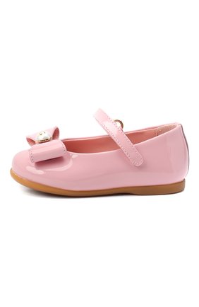 Детские кожаные балетки DOLCE & GABBANA розового цвета по цене 19950 руб., арт. D20068/A1328 | Фото 2 Детские кожаные балетки DOLCE & GABBANA розового цвета, арт. D20068/A1328 | Фото 2 (Материал внутренний: Натуральная кожа)