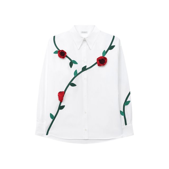Хлопковая блузка Dolce & Gabbana L55S11/FU5GK/8-14