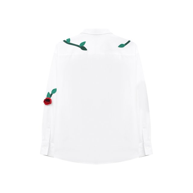 Хлопковая блузка Dolce & Gabbana L55S11/FU5GK/8-14 Фото 2