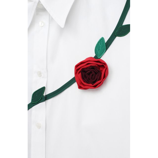 Хлопковая блузка Dolce & Gabbana L55S11/FU5GK/8-14 Фото 3