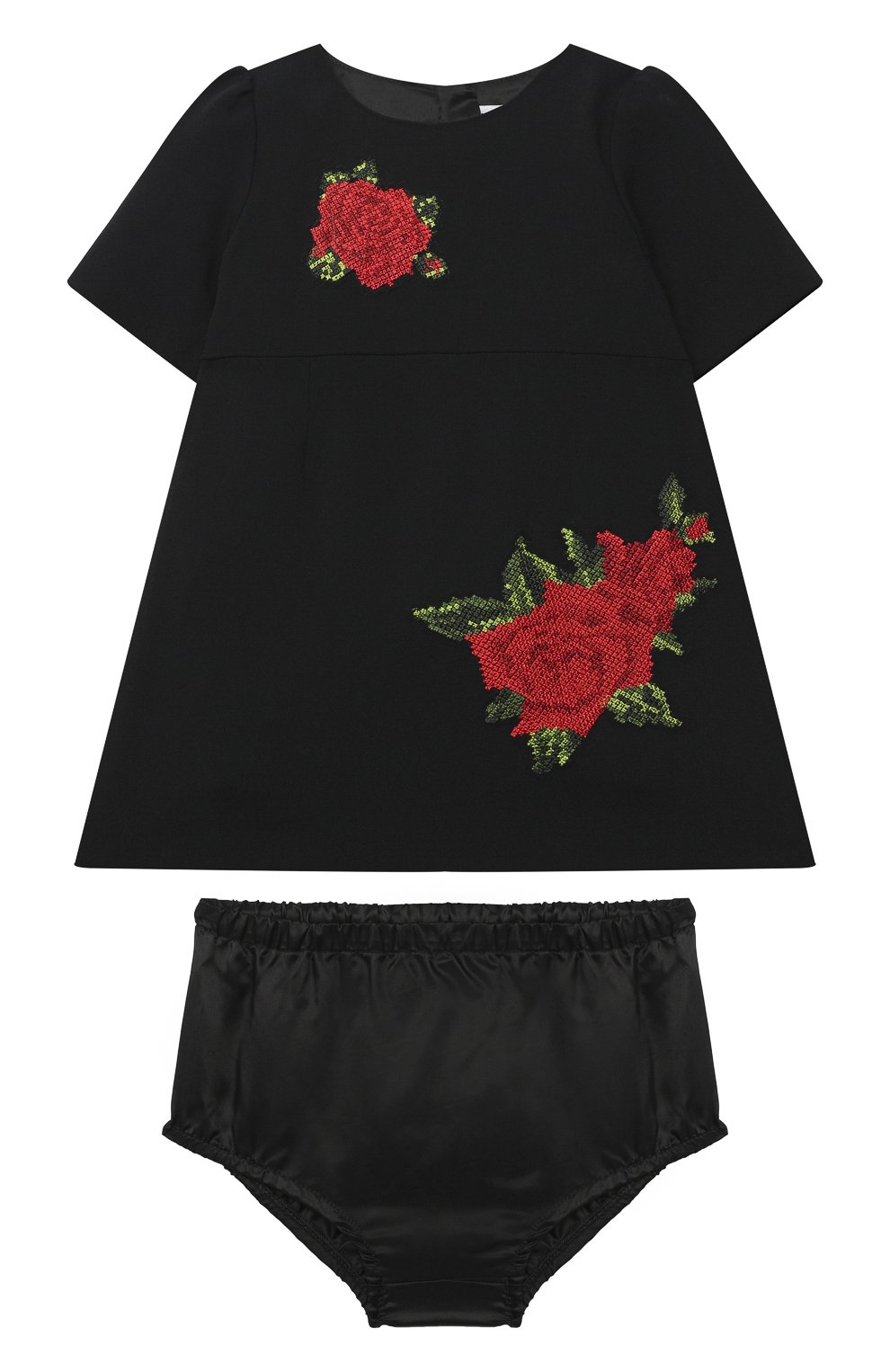 Женский комплект из платья и шорт DOLCE & GABBANA черного цвета, арт. L22DR3/G7XVP | Фото 1