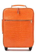 Женский чемодан из кожи крокодила DOLCE & GABBANA оранжевого цвета, арт. BB6202/B247C | Фото 1 (Материал: Экзотическая кожа; Размер: large; Ограничения доставки: oversized)