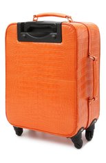 Женский чемодан из кожи крокодила DOLCE & GABBANA оранжевого цвета, арт. BB6202/B247C | Фото 3 (Материал: Экзотическая кожа; Размер: large; Ограничения доставки: oversized)