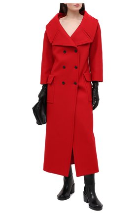 Женское шерстяное пальто VALENTINO красного цвета по цене 346000 руб., арт. UB0CA5D04NM | Фото 2 Женское шерстяное пальто VALENTINO красного цвета, арт. UB0CA5D04NM | Фото 2