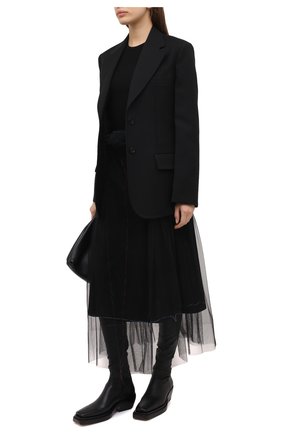 Женская юбка MAISON MARGIELA черного цвета по цене 95250 руб., арт. S29MA0494/S42588 | Фото 2 Женская юбка MAISON MARGIELA черного цвета, арт. S29MA0494/S42588 | Фото 2