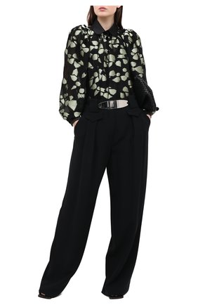 Женская блузка GIORGIO ARMANI светло-зеленого цвета по цене 372500 руб., арт. 0WHCC01D/T026Q | Фото 2 Женская блузка GIORGIO ARMANI светло-зеленого цвета, арт. 0WHCC01D/T026Q | Фото 2