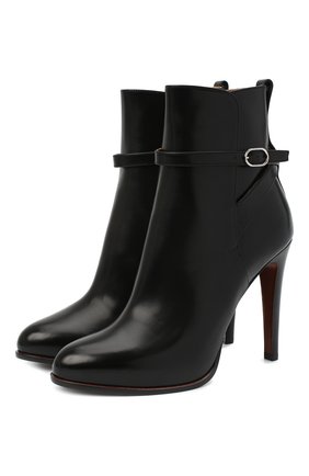Женские кожаные ботильоны RALPH LAUREN черного цвета по цене 73550 руб., арт. 800826581 | Фото 1 Женские кожаные ботильоны RALPH LAUREN черного цвета, арт. 800826581 | Фото 1