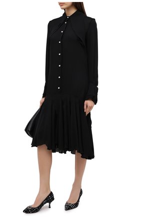 Женская комбинированные туфли lori DOLCE & GABBANA черного цвета по цене 57500 руб., арт. CD1360/AJ858 | Фото 2 Женская комбинированные туфли lori DOLCE & GABBANA черного цвета, арт. CD1360/AJ858 | Фото 2