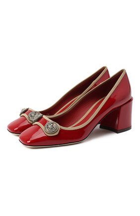 Женская комбинированные туфли jaclin DOLCE & GABBANA красного цвета по цене 64000 руб., арт. CD1454/AJ861 | Фото 1 Женская комбинированные туфли jaclin DOLCE & GABBANA красного цвета, арт. CD1454/AJ861 | Фото 1