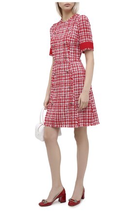 Женская комбинированные туфли jaclin DOLCE & GABBANA красного цвета по цене 64000 руб., арт. CD1454/AJ861 | Фото 2 Женская комбинированные туфли jaclin DOLCE & GABBANA красного цвета, арт. CD1454/AJ861 | Фото 2