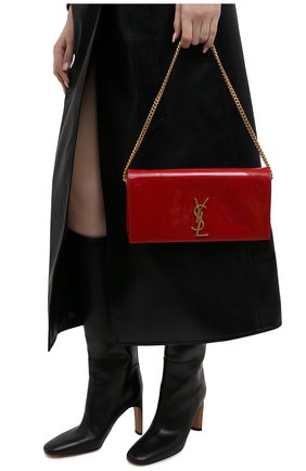Женский клатч kate SAINT LAURENT красного цвета по цене 133500 руб., арт. 634211/0UF0M | Фото 2 Женский клатч kate SAINT LAURENT красного цвета, арт. 634211/0UF0M | Фото 2