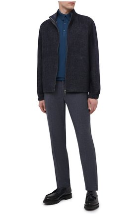 Мужские брюки из шерсти и хлопка RALPH LAUREN синего цвета по цене 68850 руб., арт. 798804746 | Фото 2 Мужские брюки из шерсти и хлопка RALPH LAUREN синего цвета, арт. 798804746 | Фото 2