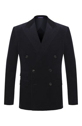 Мужской хлопковый пиджак RALPH LAUREN темно-синего цвета по цене 237000 руб., арт. 798804750 | Фото 1 Мужской хлопковый пиджак RALPH LAUREN темно-синего цвета, арт. 798804750 | Фото 1