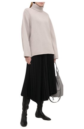 Женские кожаные сапоги GIORGIO ARMANI черного цвета по цене 144000 руб., арт. X10211/XC982 | Фото 2 Женские кожаные сапоги GIORGIO ARMANI черного цвета, арт. X10211/XC982 | Фото 2