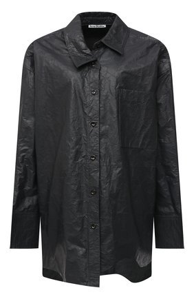 Женская кожаная рубашка ACNE STUDIOS темно-серого цвета по цене 191500 руб., арт. AC0318 | Фото 1 Женская кожаная рубашка ACNE STUDIOS темно-серого цвета, арт. AC0318 | Фото 1
