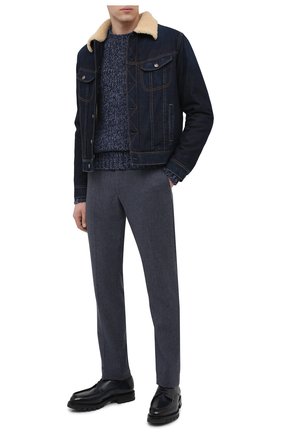 Мужской кашемировый свитер RALPH LAUREN голубого цвета по цене 168000 руб., арт. 790662939 | Фото 2 Мужской кашемировый свитер RALPH LAUREN голубого цвета, арт. 790662939 | Фото 2