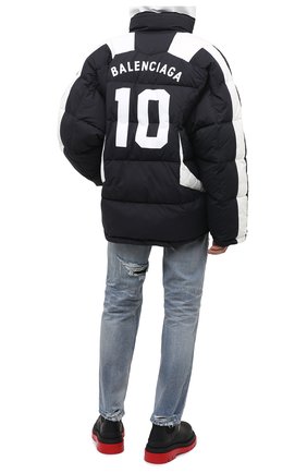 Мужская утепленная куртка BALENCIAGA темно-синего цвета по цене 264000 руб., арт. 642345/TG011 | Фото 2 Мужская утепленная куртка BALENCIAGA темно-синего цвета, арт. 642345/TG011 | Фото 2