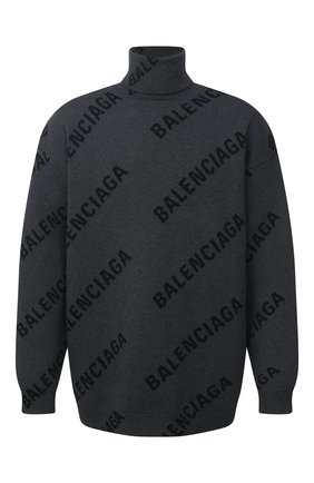 Мужской свитер из хлопка и шерсти BALENCIAGA серого цвета по цене 96450 руб., арт. 641760/T3178 | Фото 1 Мужской свитер из хлопка и шерсти BALENCIAGA серого цвета, арт. 641760/T3178 | Фото 1