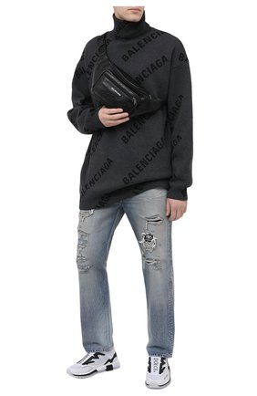 Мужская кожаная поясная сумка BALENCIAGA черного цвета по цене 83850 руб., арт. 529550/1WG9X | Фото 2 Мужская кожаная поясная сумка BALENCIAGA черного цвета, арт. 529550/1WG9X | Фото 2