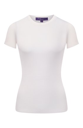 Женская шелковая футболка RALPH LAUREN кремвого цвета по цене 62250 руб., арт. 290710199 | Фото 1 Женская шелковая футболка RALPH LAUREN кремвого цвета, арт. 290710199 | Фото 1