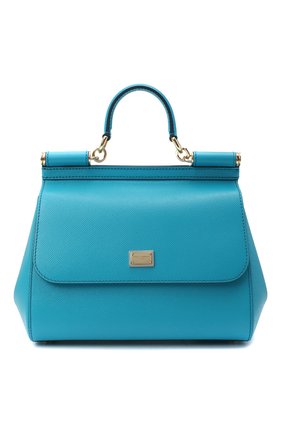 Женская сумка sicily medium DOLCE & GABBANA бирюзового цвета по цене 119500 руб., арт. BB6002/A1001 | Фото 1 Женская сумка sicily medium DOLCE & GABBANA бирюзового цвета, арт. BB6002/A1001 | Фото 1