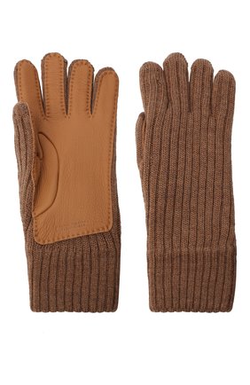 Женские шерстяные перчатки BURBERRY бежевого цвета по цене 26500 руб., арт. 8036241 | Фото 2 Женские шерстяные перчатки BURBERRY бежевого цвета, арт. 8036241 | Фото 2