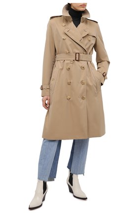 Женский хлопковый тренч BURBERRY бежевого цвета по цене 132000 руб., арт. 4073370 | Фото 2 Женский хлопковый тренч BURBERRY бежевого цвета, арт. 4073370 | Фото 2