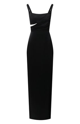 Женское шелковое платье BRANDON MAXWELL черного цвета по цене 278500 руб., арт. GN189PF20 | Фото 1 Женское шелковое платье BRANDON MAXWELL черного цвета, арт. GN189PF20 | Фото 1
