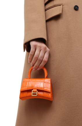 Женская сумка hourglass BALENCIAGA оранжевого цвета по цене 64500 руб., арт. 637372/1LRGM | Фото 2 Женская сумка hourglass BALENCIAGA оранжевого цвета, арт. 637372/1LRGM | Фото 2