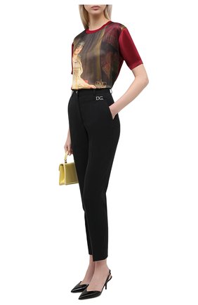 Женские шерстяные брюки DOLCE & GABBANA черного цвета по цене 65050 руб., арт. FTBUZT/FUBEC | Фото 2 Женские шерстяные брюки DOLCE & GABBANA черного цвета, арт. FTBUZT/FUBEC | Фото 2