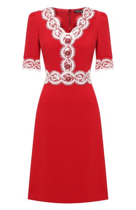 Женское платье DOLCE & GABBANA красного цвета по цене 184000 руб., арт. F6J7IT/FURDV | Фото 1 Женское платье DOLCE & GABBANA красного цвета, арт. F6J7IT/FURDV | Фото 1