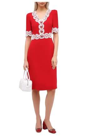 Женское платье DOLCE & GABBANA красного цвета по цене 184000 руб., арт. F6J7IT/FURDV | Фото 2 Женское платье DOLCE & GABBANA красного цвета, арт. F6J7IT/FURDV | Фото 2