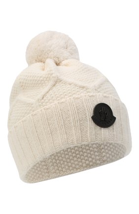 Мужская шерстяная шапка MONCLER белого цвета по цене 24200 руб., арт. F2-091-9Z732-00-A9540 | Фото 1 Мужская шерстяная шапка MONCLER белого цвета, арт. F2-091-9Z732-00-A9540 | Фото 1