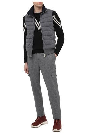 Мужской свитер MONCLER черного цвета по цене 61100 руб., арт. F2-091-9C750-00-A9498 | Фото 2 Мужской свитер MONCLER черного цвета, арт. F2-091-9C750-00-A9498 | Фото 2