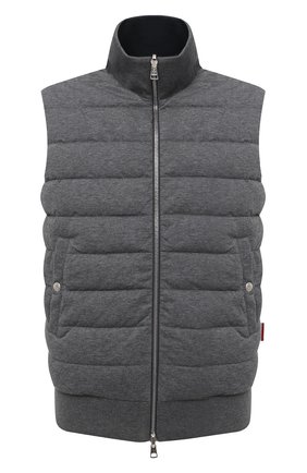 Мужской пуховый двусторонний жилет MONCLER серого цвета по цене 74200 руб., арт. F2-091-8G517-00-V8160 | Фото 1 Мужской пуховый двусторонний жилет MONCLER серого цвета, арт. F2-091-8G517-00-V8160 | Фото 1