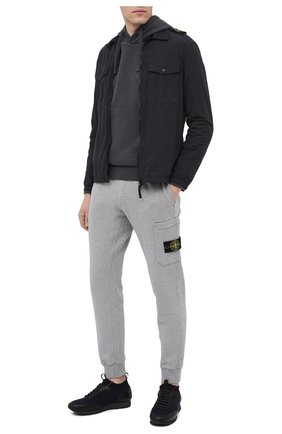 Мужской хлопковое худи STONE ISLAND темно-серого цвета по цене 23200 руб., арт. 731564120 | Фото 2 Мужской хлопковое худи STONE ISLAND темно-серого цвета, арт. 731564120 | Фото 2