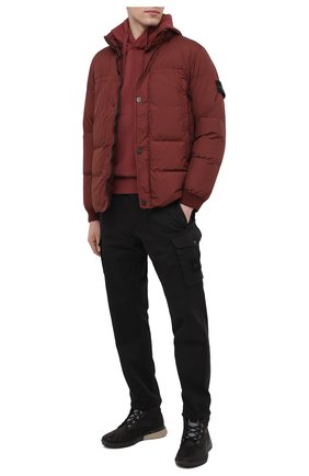Мужской хлопковое худи STONE ISLAND бордового цвета по цене 23200 руб., арт. 731564120 | Фото 2 Мужской хлопковое худи STONE ISLAND бордового цвета, арт. 731564120 | Фото 2