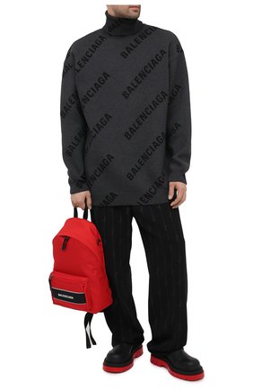 Мужской текстильный рюкзак sport BALENCIAGA красного цвета по цене 69650 руб., арт. 638106/2HFLX | Фото 2 Мужской текстильный рюкзак sport BALENCIAGA красного цвета, арт. 638106/2HFLX | Фото 2