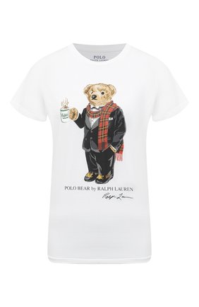 Женская хлопковая футболка POLO RALPH LAUREN белого цвета по цене 8550 руб., арт. 211823687 | Фото 1 Женская хлопковая футболка POLO RALPH LAUREN белого цвета, арт. 211823687 | Фото 1