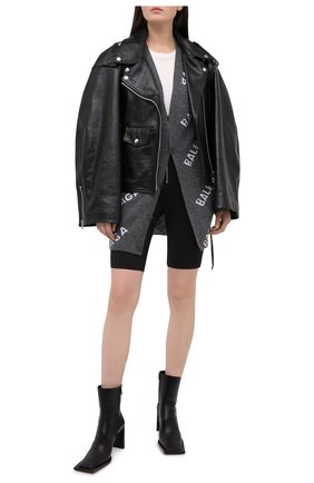 Женский шерстяной кардиган BALENCIAGA серого цвета по цене 99500 руб., арт. 620984/T1567 | Фото 2 Женский шерстяной кардиган BALENCIAGA серого цвета, арт. 620984/T1567 | Фото 2