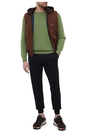 Мужской пуховый жилет ZILLI SPORT коричневого цвета по цене 281500 руб., арт. MAU-ZS136-PASE0/SM01 | Фото 2 Мужской пуховый жилет ZILLI SPORT коричневого цвета, арт. MAU-ZS136-PASE0/SM01 | Фото 2