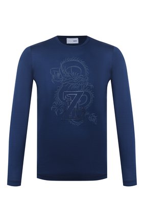 Мужская хлопковый лонгслив ZILLI SPORT темно-синего цвета по цене 54550 руб., арт. MBU-NT710-JEZS9/ML01 | Фото 1 Мужская хлопковый лонгслив ZILLI SPORT темно-синего цвета, арт. MBU-NT710-JEZS9/ML01 | Фото 1 (Длина (для топов): Стандартные; Материал внешний: Хлопок; Рукава: Длинные; Стили: Классический; Принт: С принтом; Мужское Кросс-КТ: Лонгслив-одежда; Региональные ограничения белый список (Axapta Mercury): RU)
