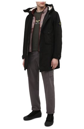 Мужская парка STONE ISLAND черного цвета по цене 190500 руб., арт. 731570749 | Фото 2 Мужская парка STONE ISLAND черного цвета, арт. 731570749 | Фото 2