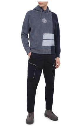 Мужской хлопковое худи STONE ISLAND темно-синего цвета по цене 32450 руб., арт. 731561889 | Фото 2 Мужской хлопковое худи STONE ISLAND темно-синего цвета, арт. 731561889 | Фото 2