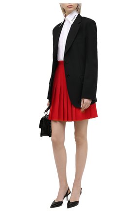 Женская шерстяная юбка DOLCE & GABBANA красного цвета по цене 62650 руб., арт. F4BWVT/FUBE7 | Фото 2 Женская шерстяная юбка DOLCE & GABBANA красного цвета, арт. F4BWVT/FUBE7 | Фото 2