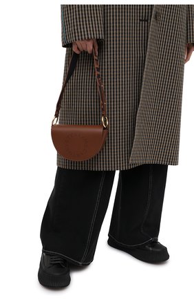 Женская сумка stella logo STELLA MCCARTNEY коричневого цвета по цене 53850 руб., арт. 700083/W8542 | Фото 2 Женская сумка stella logo STELLA MCCARTNEY коричневого цвета, арт. 700083/W8542 | Фото 2